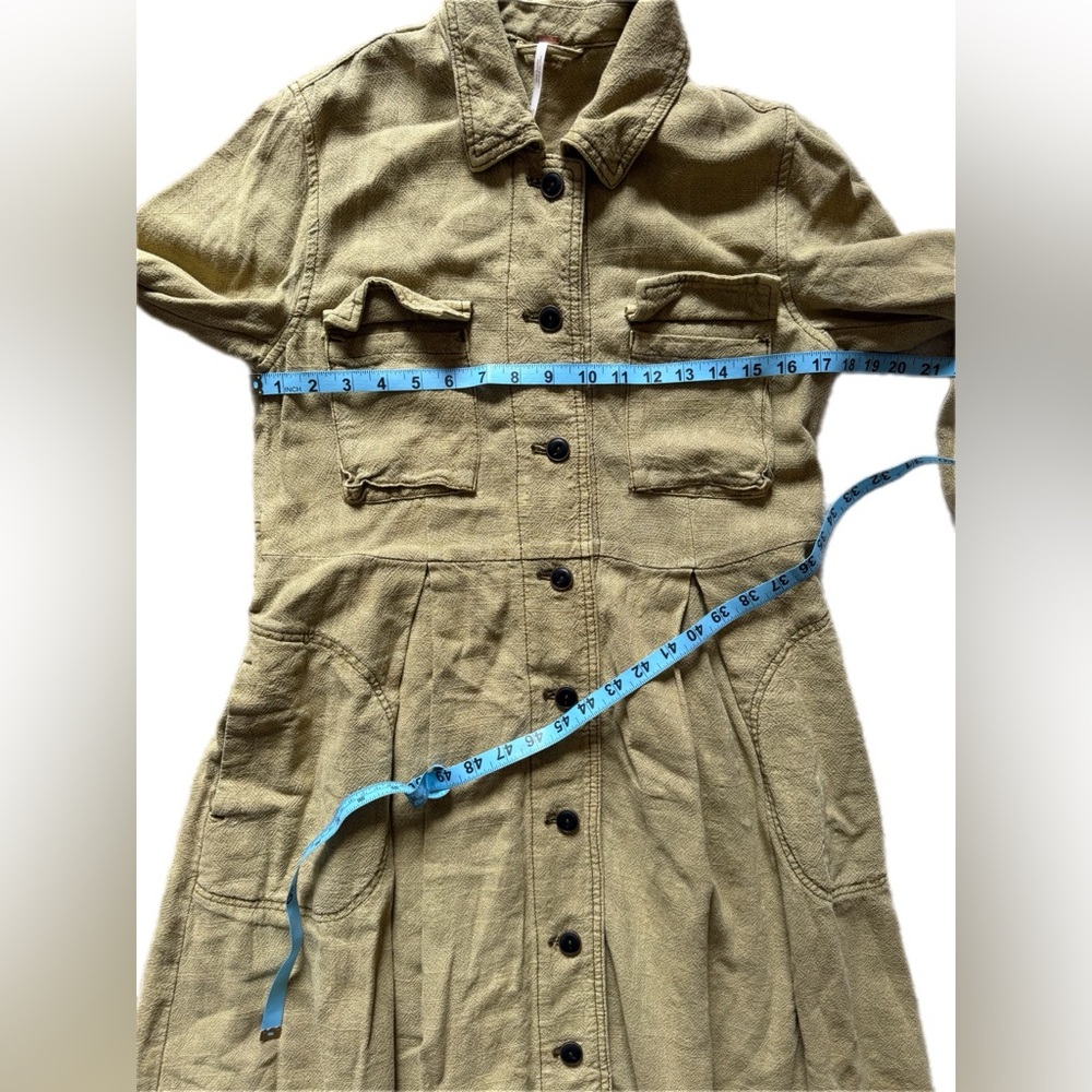 Free People Rainz Duster marsh green XS - Picture 8 of 16